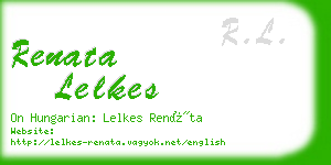 renata lelkes business card